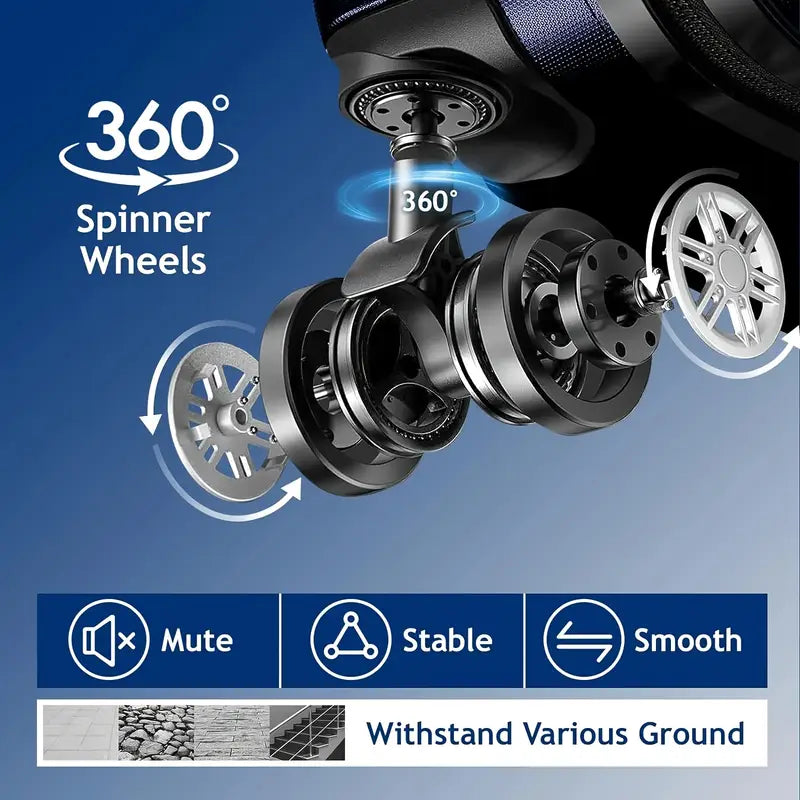 "20 Inch Carry-On Luggage: Lightweight, Compact, Ideal for Short Trips & Air Travel"